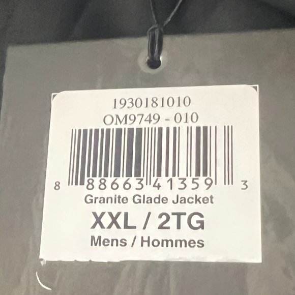 NWT! Mountain Hardwear Men's Granite Glade Jacket Black XX-Large - Picture 11 of 11